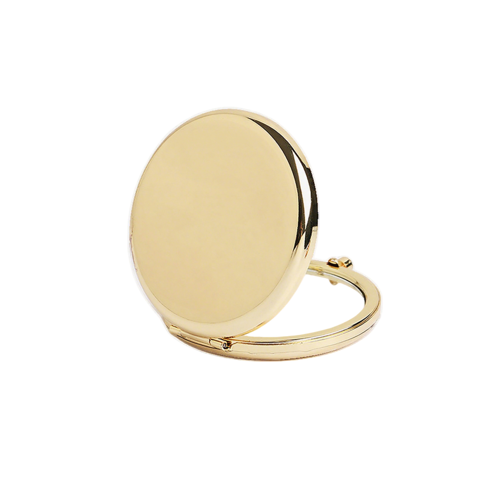 Dual Sided Folding Pocket Mirror With Magnifier 2.6" 3
