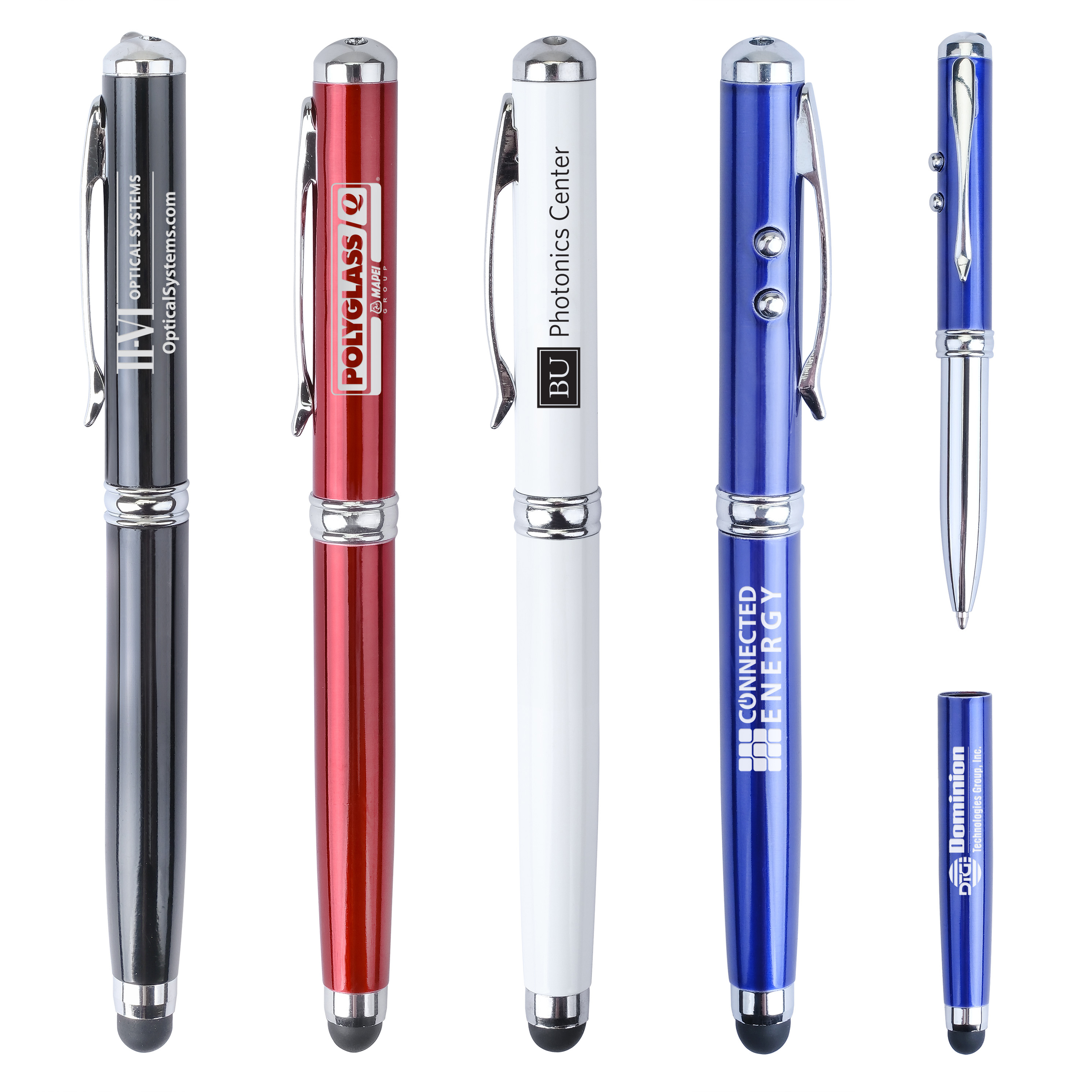 Picard 4-in-1 LED Laser Pointer & Metal Ballpoint Pen w/Stylus 12