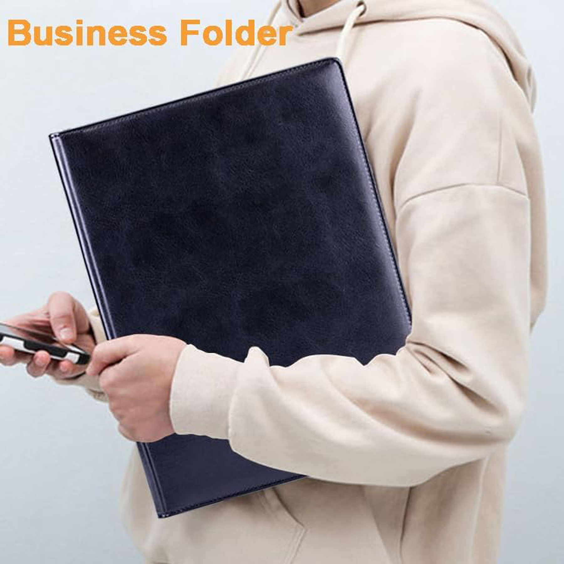 Leather Portfolio Organizer with Notepad Holder 5