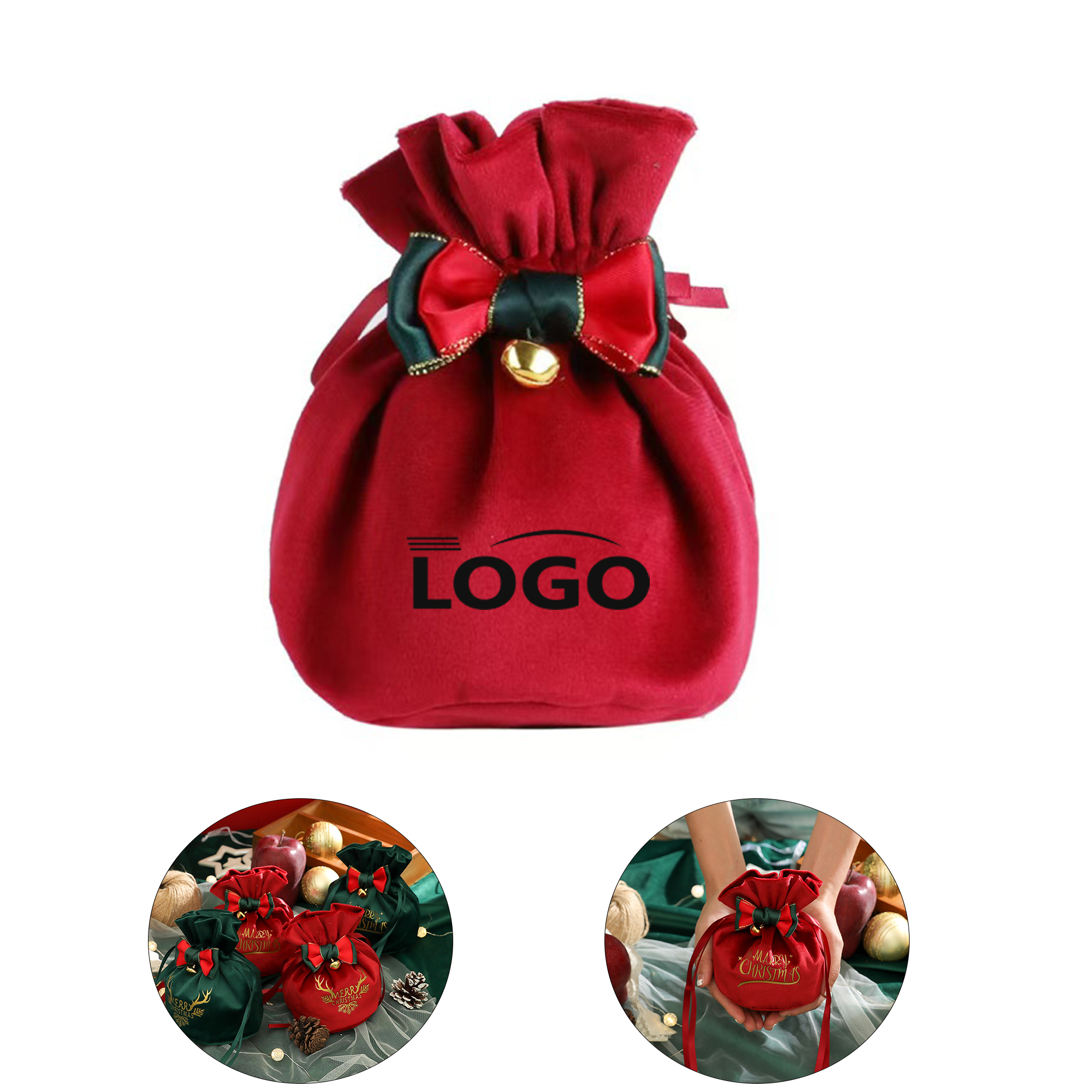 Drawstrings Velvet Gift Bags Jewelry Pouches 2