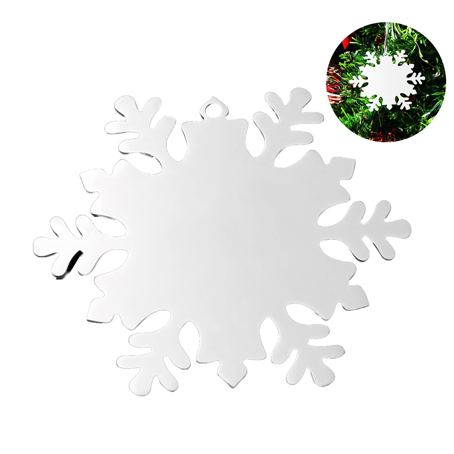 Stainless Steel Snowflake Christmas Tree Ornament 10