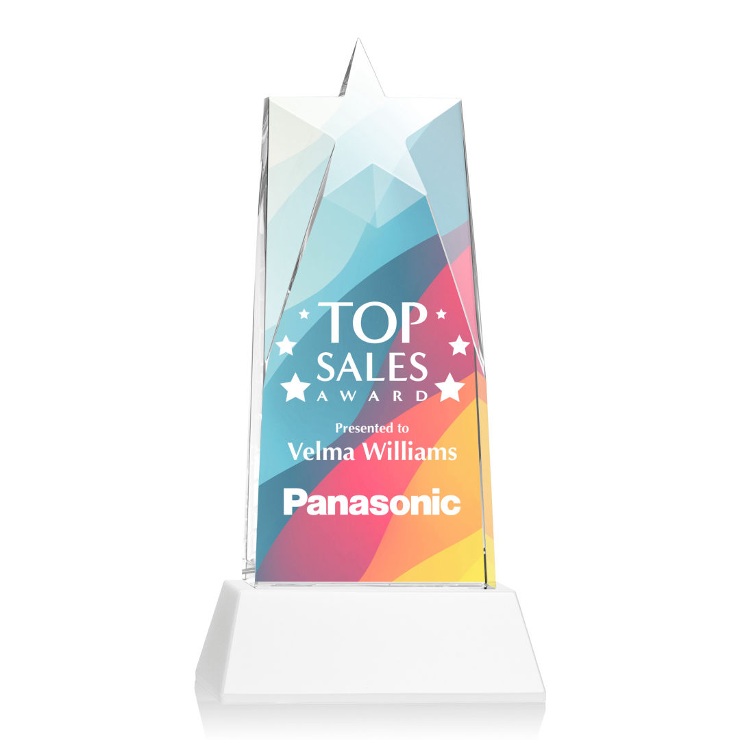 Millington Star VividPrint™ Award on Base - White 2