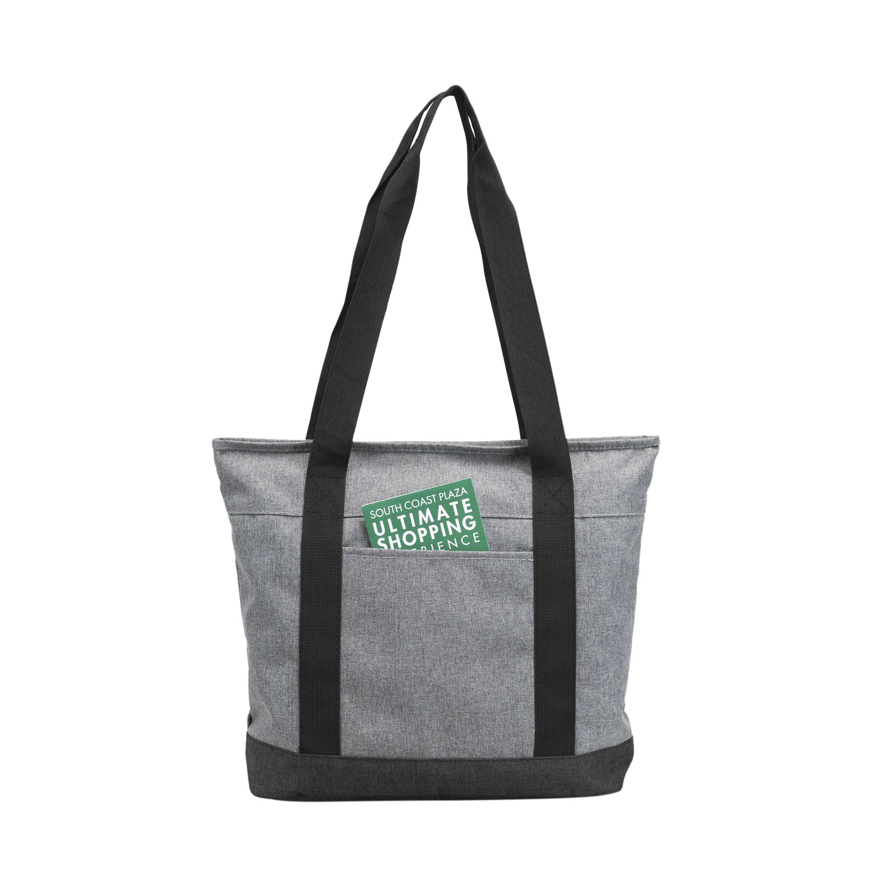 300D polyester Heather Zippered Tote Bag 4