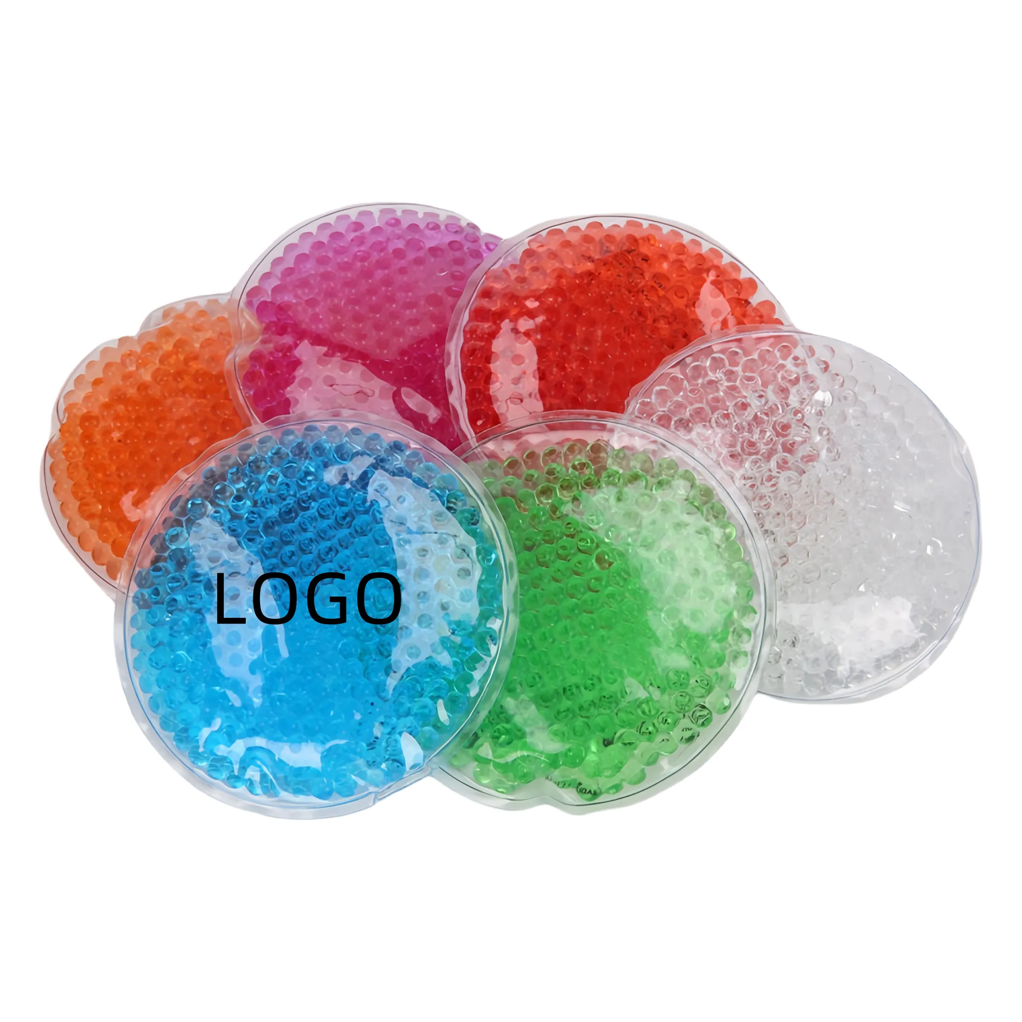 Round Transparent Multi-Color Small Ice Pack 1