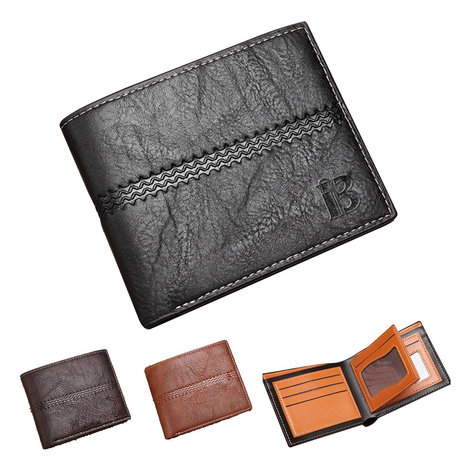 PU leather wallet with Multiple card positions 1