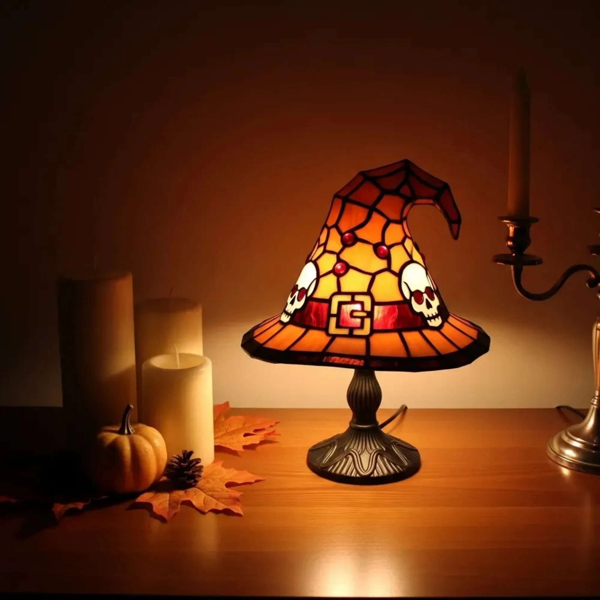 Halloween Ghost Witch Hat Table Lamp 6