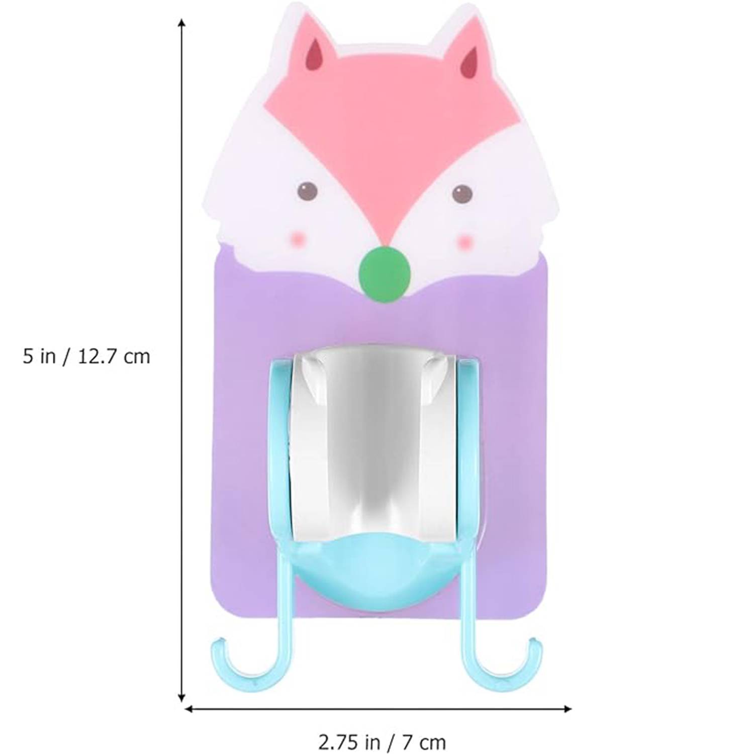 Adjustable Shower Head Holder Cartoon Fox Punch 5