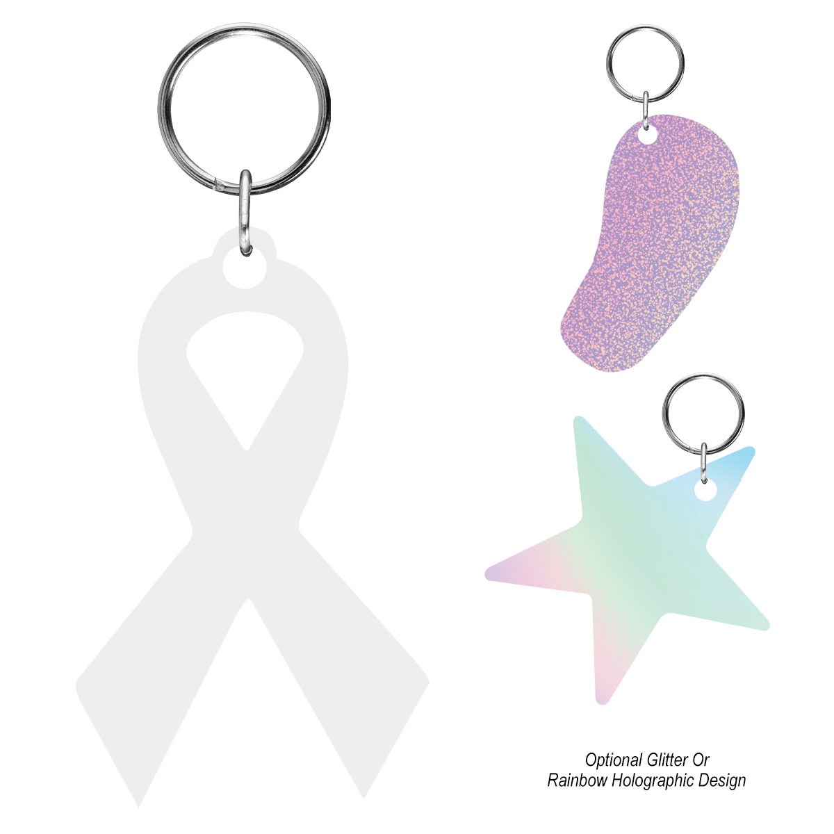 Acrylic Key Tag - Custom Shape 5" 2