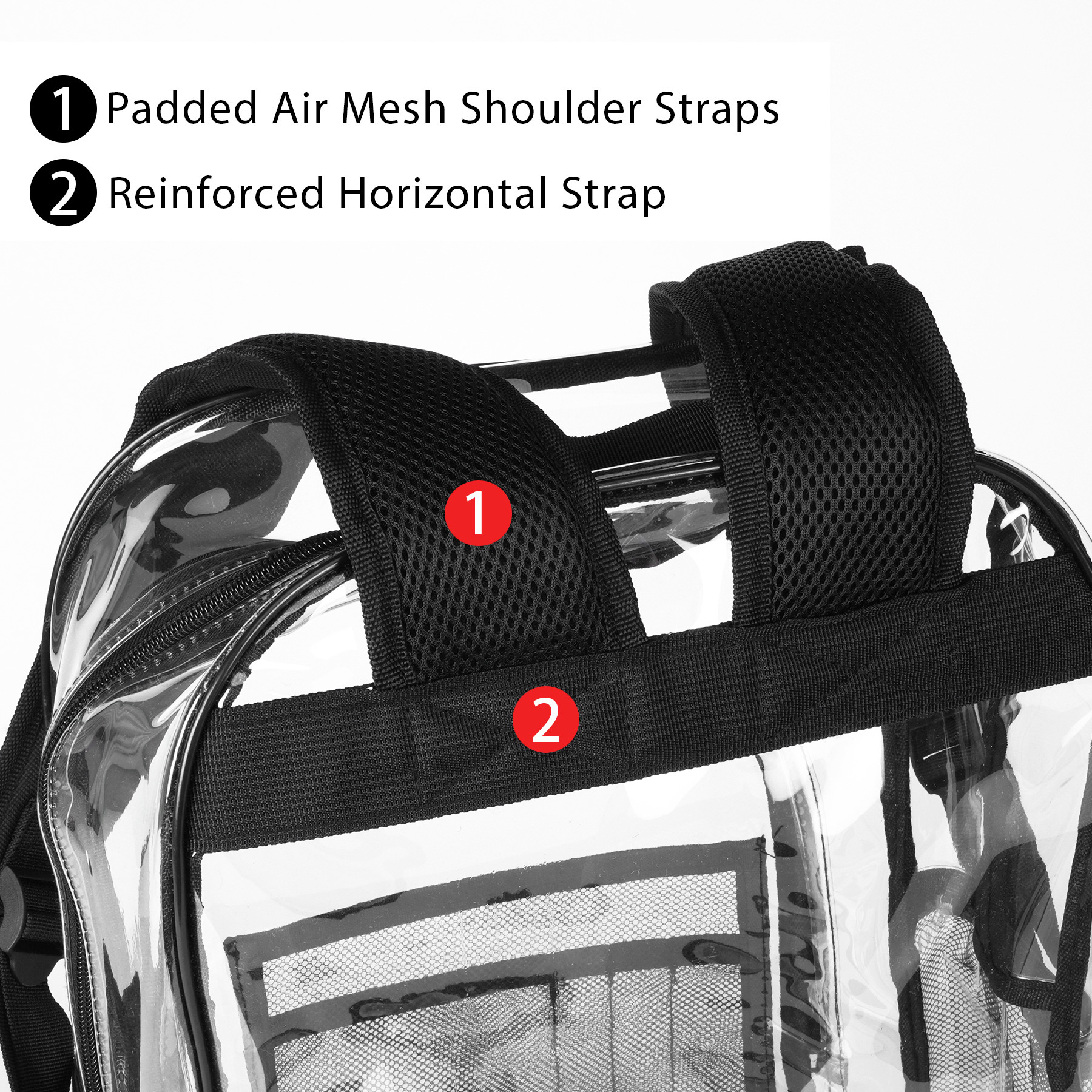 Heavy Duty School Security Clear Backpack 6