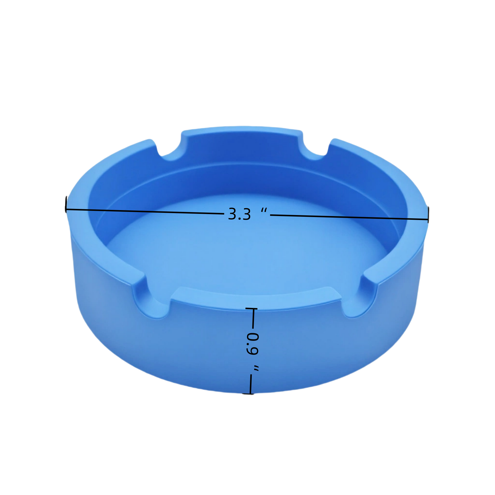 MOQ 50 PCS Round Silicone Ashtray 2