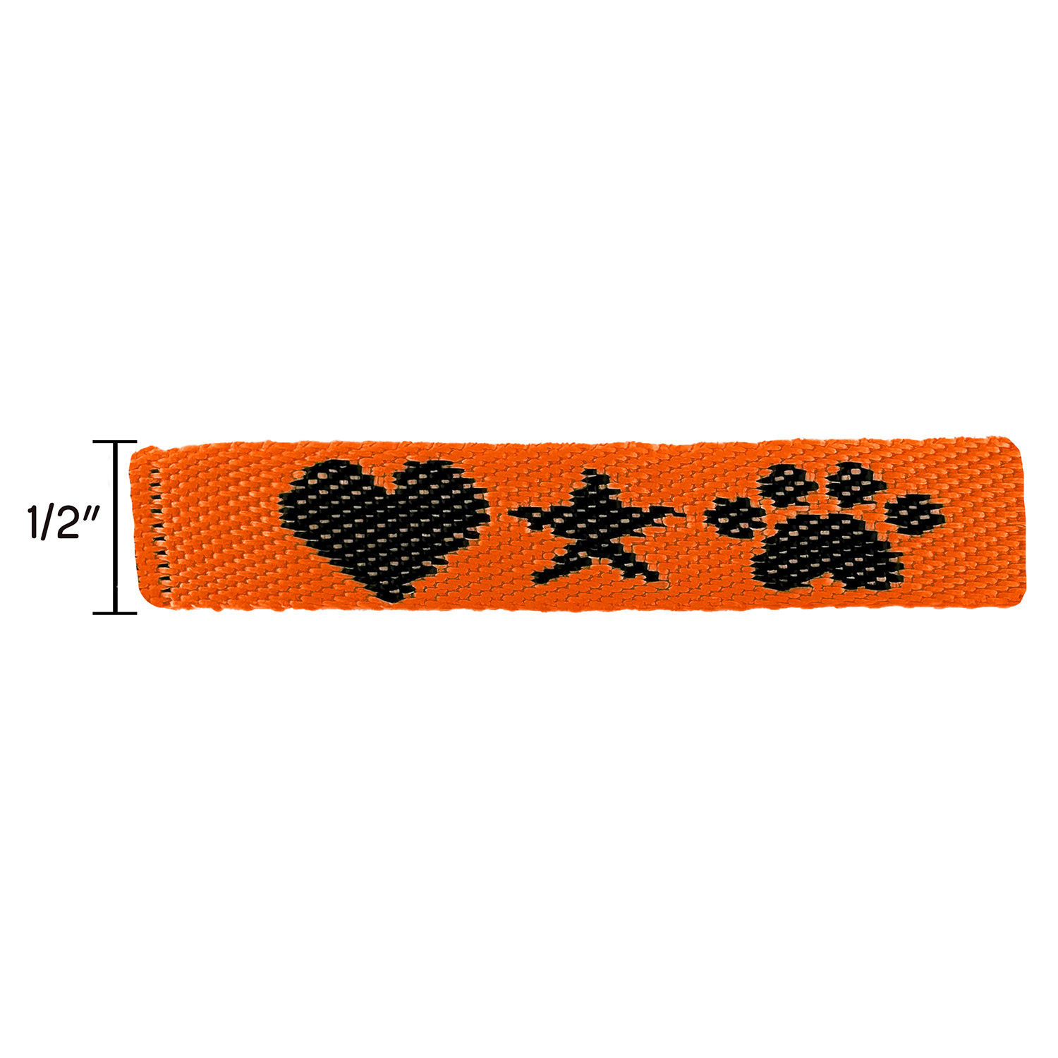 1/2" Woven Wristband w/ Clear Slide Closure - "Platinum" Weave 11