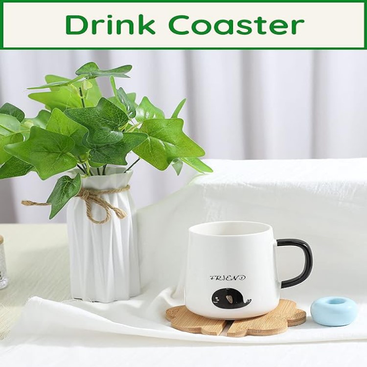Sheep Shaped Bamboo Coaster and Table Top Decoration 2