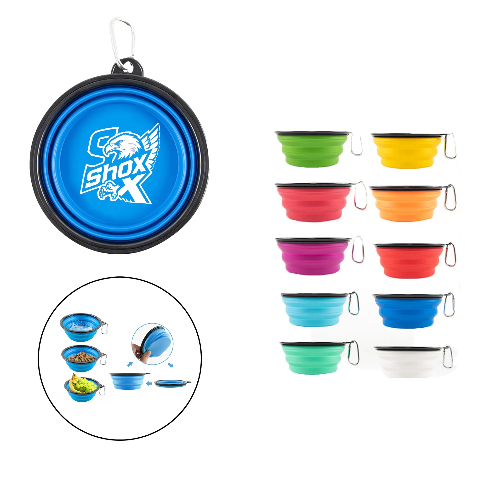 MOQ 10 Foldable Pet Bowl 4