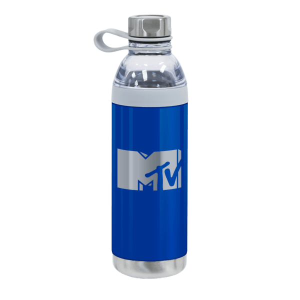 Dual Opening Stainless Steel Water Bottle - 20 Oz., custom water bottle with logo imprint 8