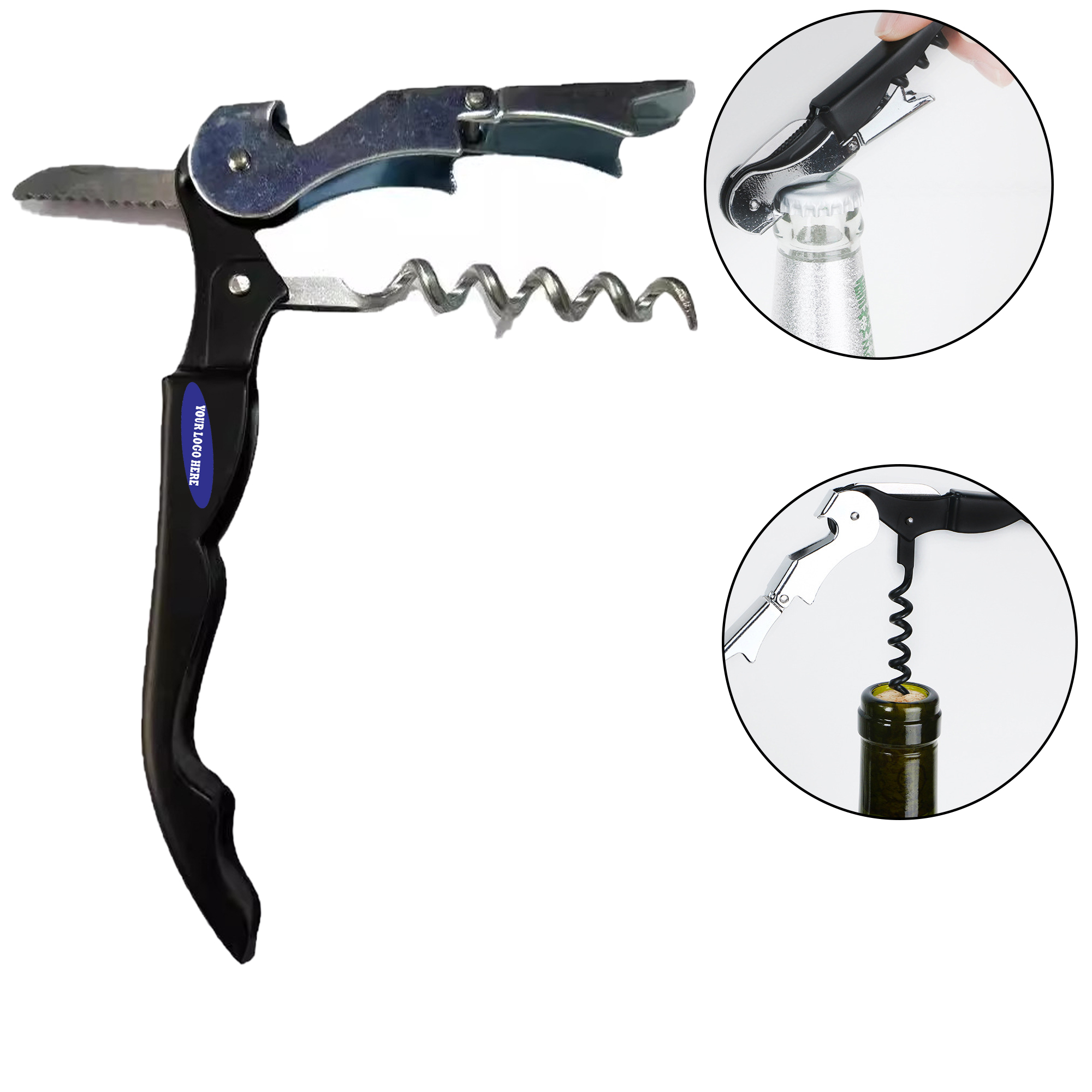 can be translated to Stainless Steel Wine Bottle Opener for Red and White Wines 2