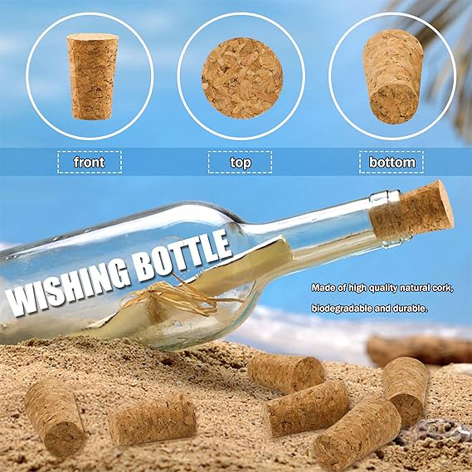Tapered Cork Plugs Wine Bottle Stopper 8