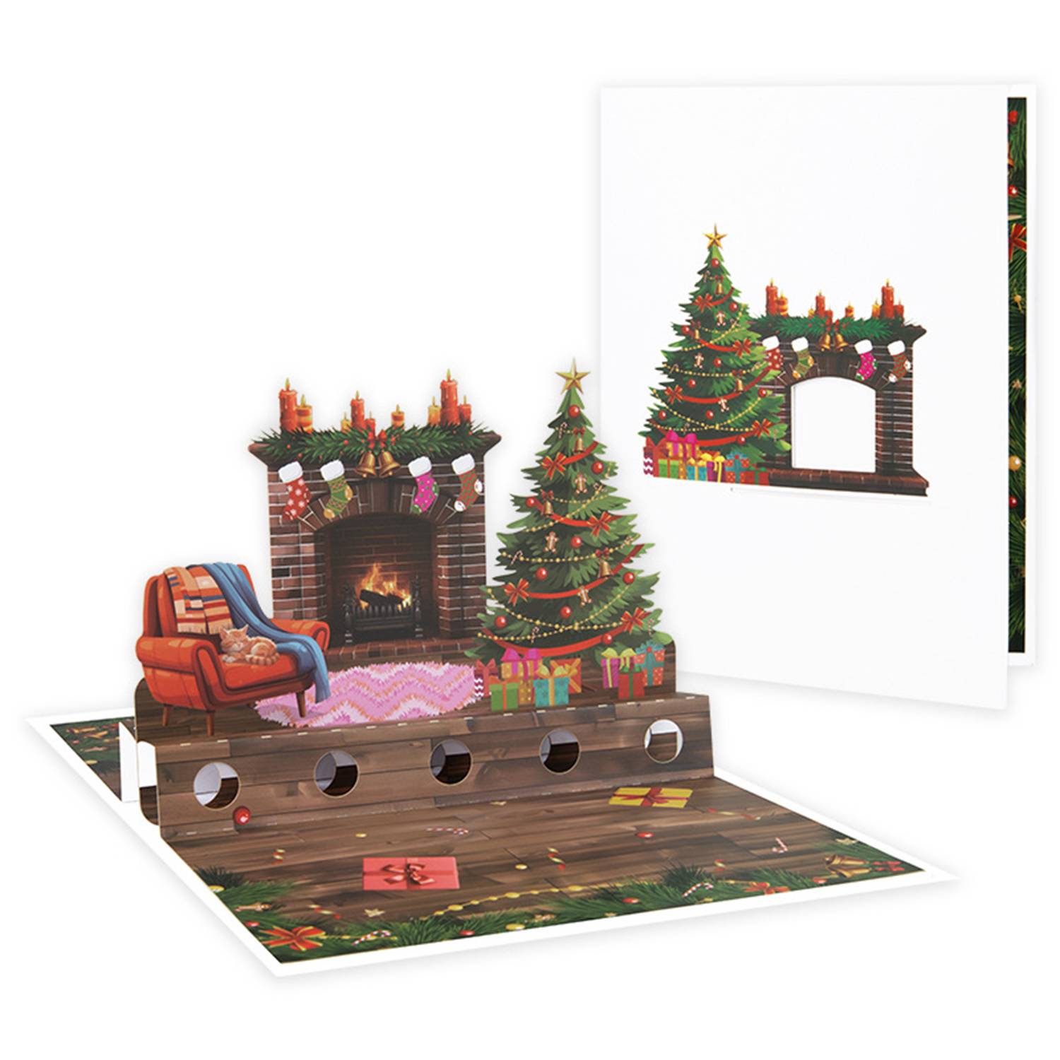 3D Pop Up Christmas Greeting Card 3