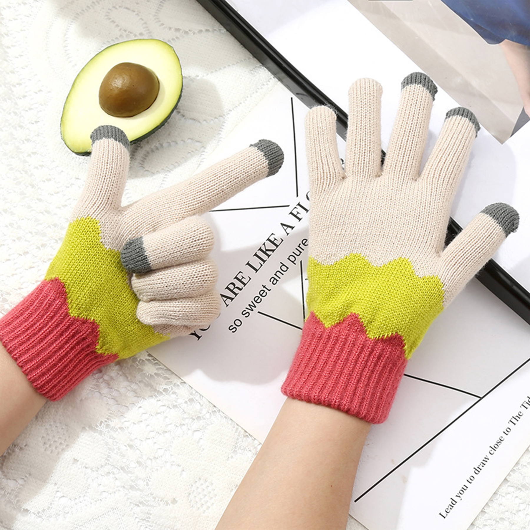 Winter Warm Knitted Touchscreen Gloves 4