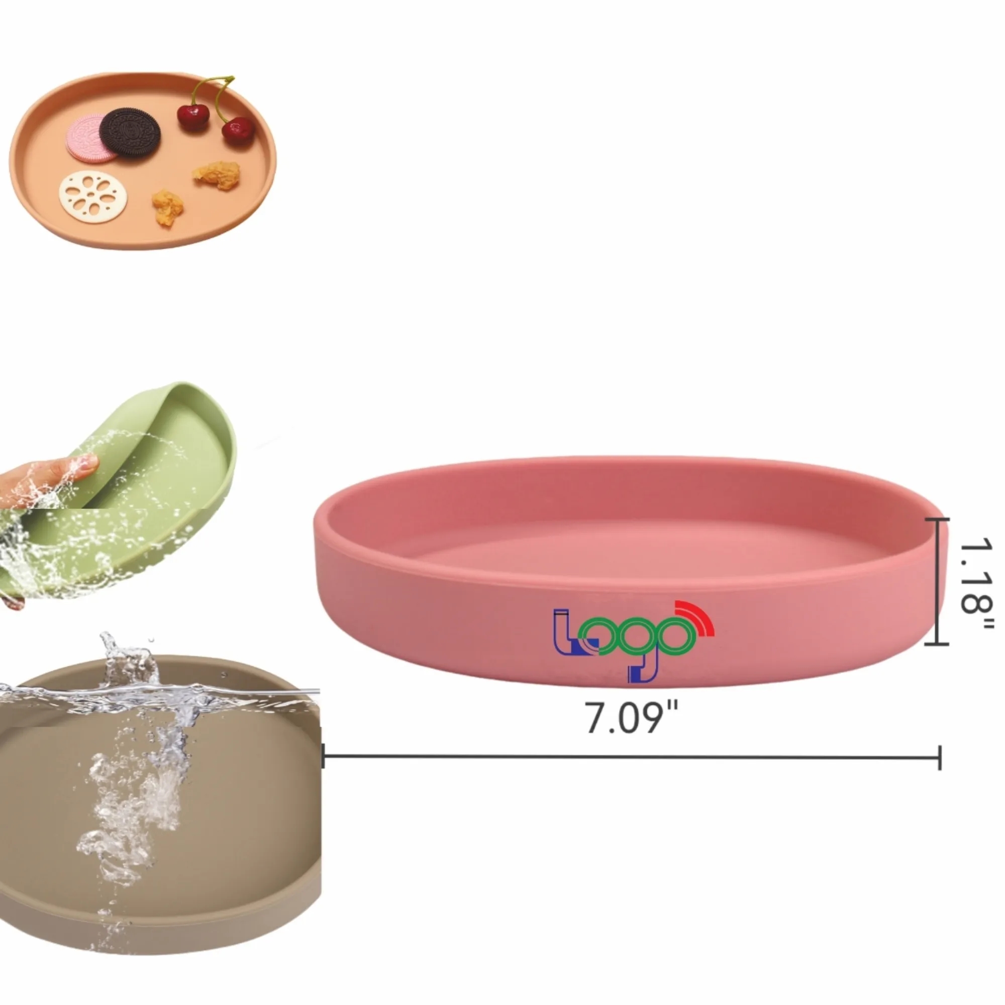Baby-Friendly Silicone Sectioned Plate 4