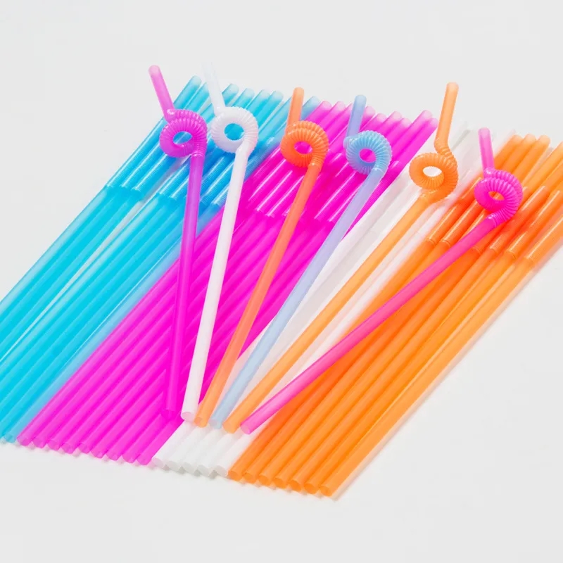 Disposable color art bendable straw 5