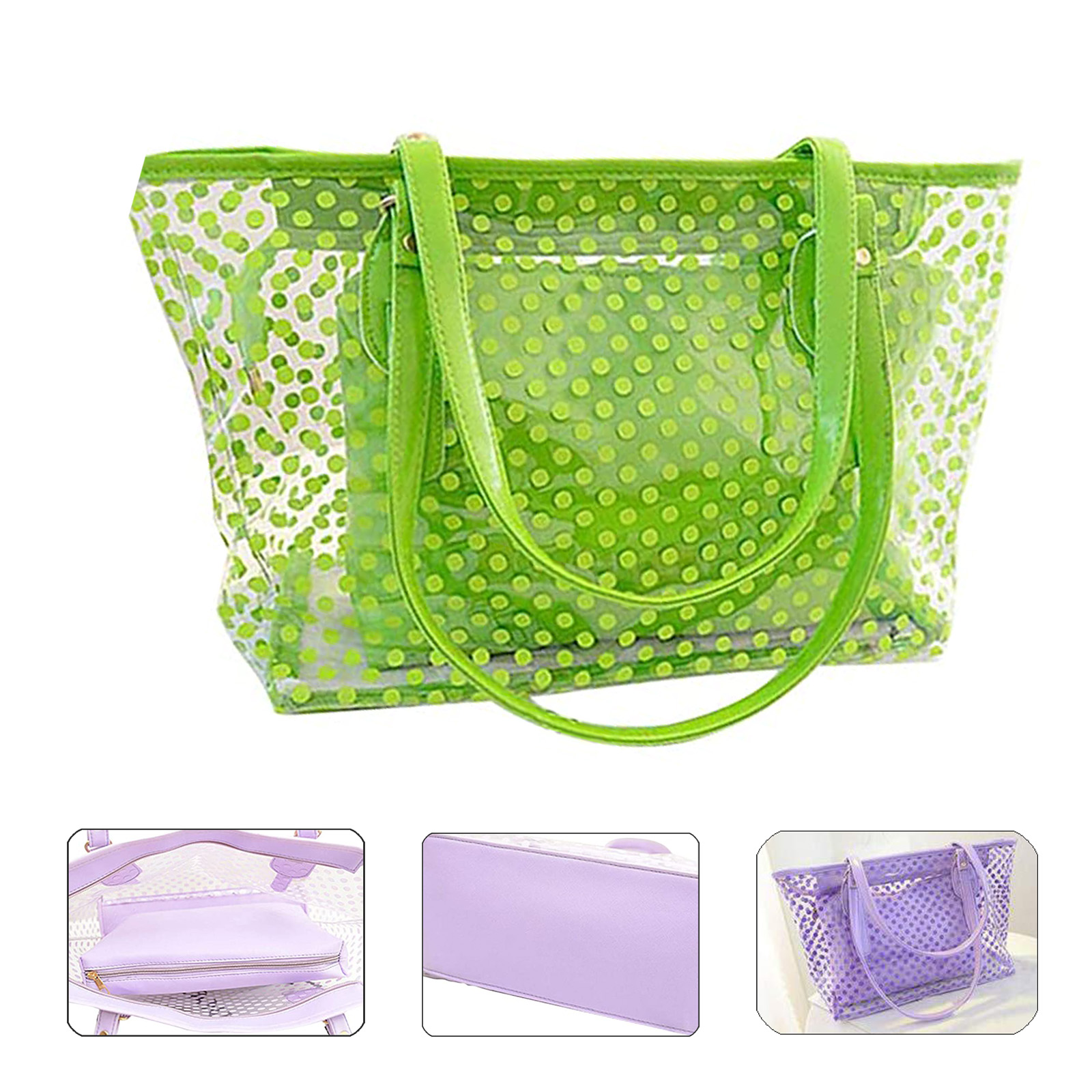 Large Candy Color Clear Shoulder Bag 2