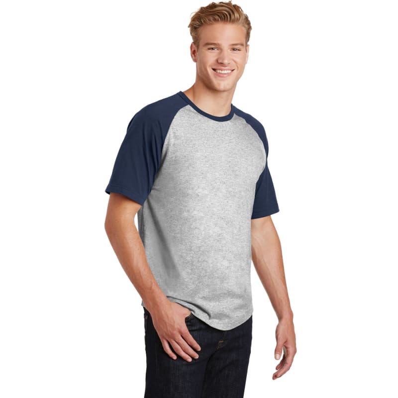 Sport-Tek Short Sleeve Colorblock Raglan Jersey. 10