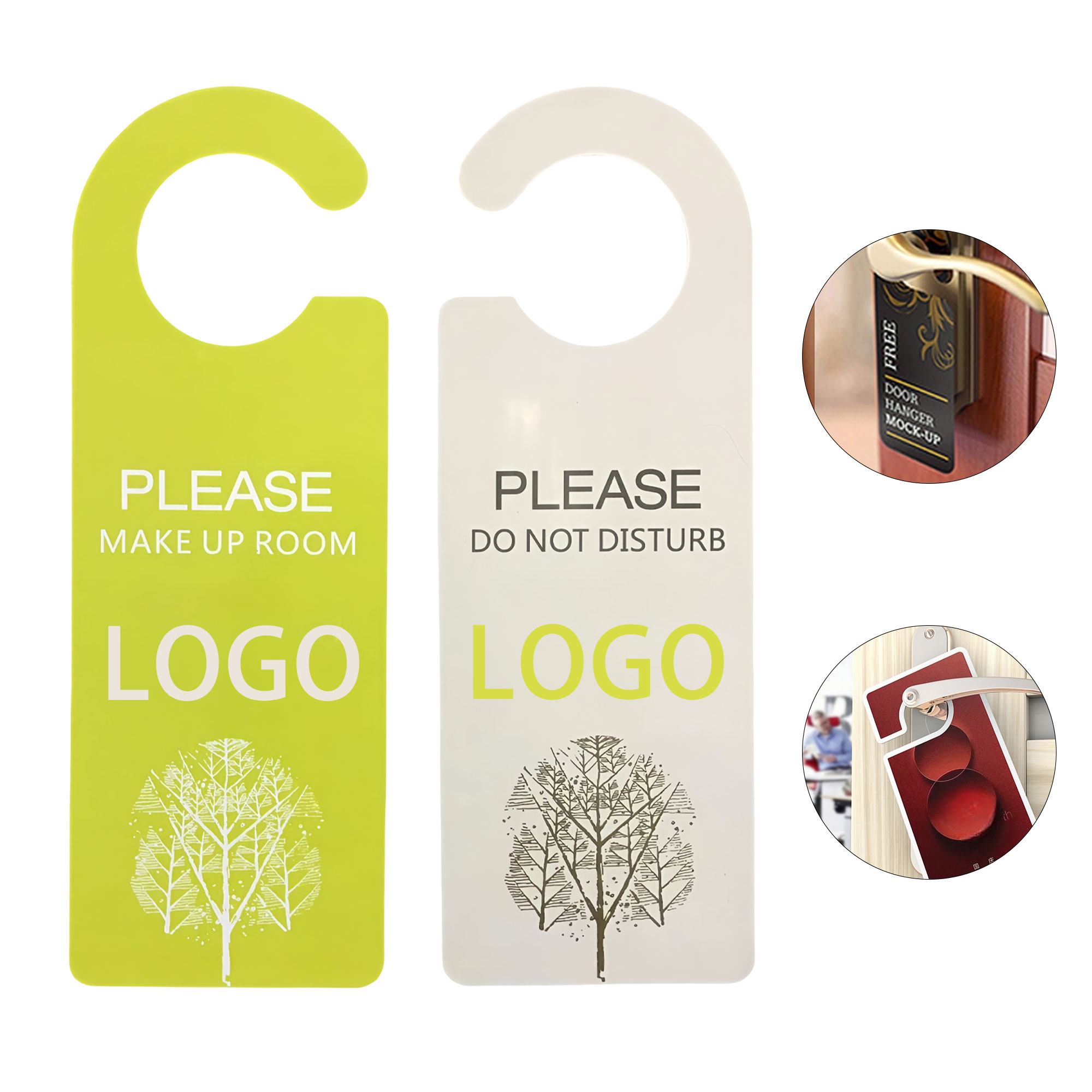 Full-Color Personalized PVC Door Handle Sign 2