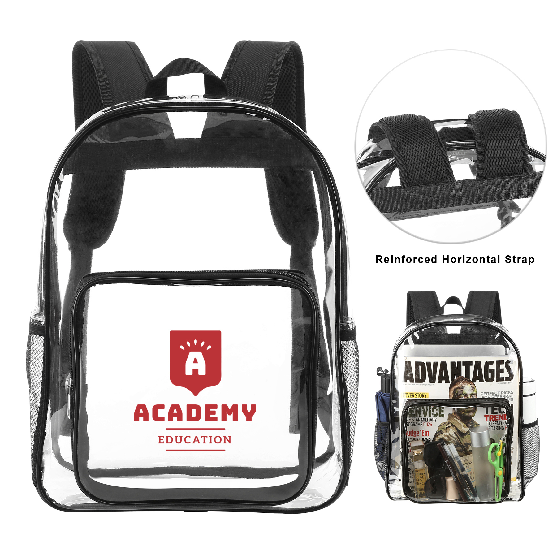 Heavy Duty Clear Security School Backpack 4