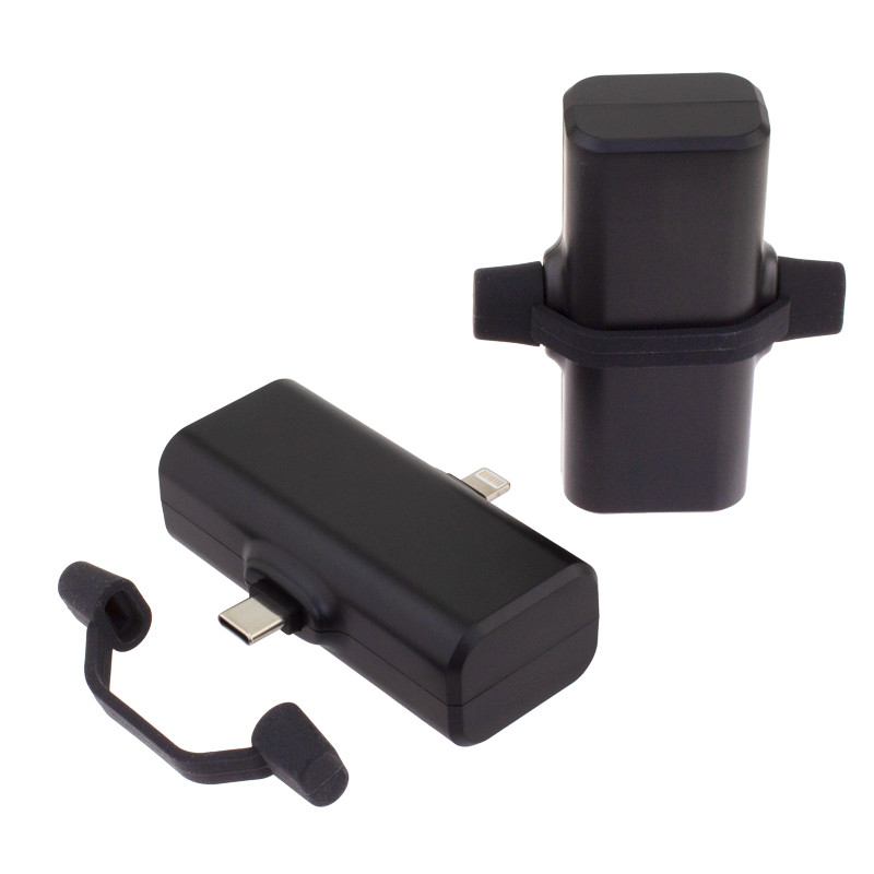 1800 mAh Power Bank with 2 Built-In Connectors 3