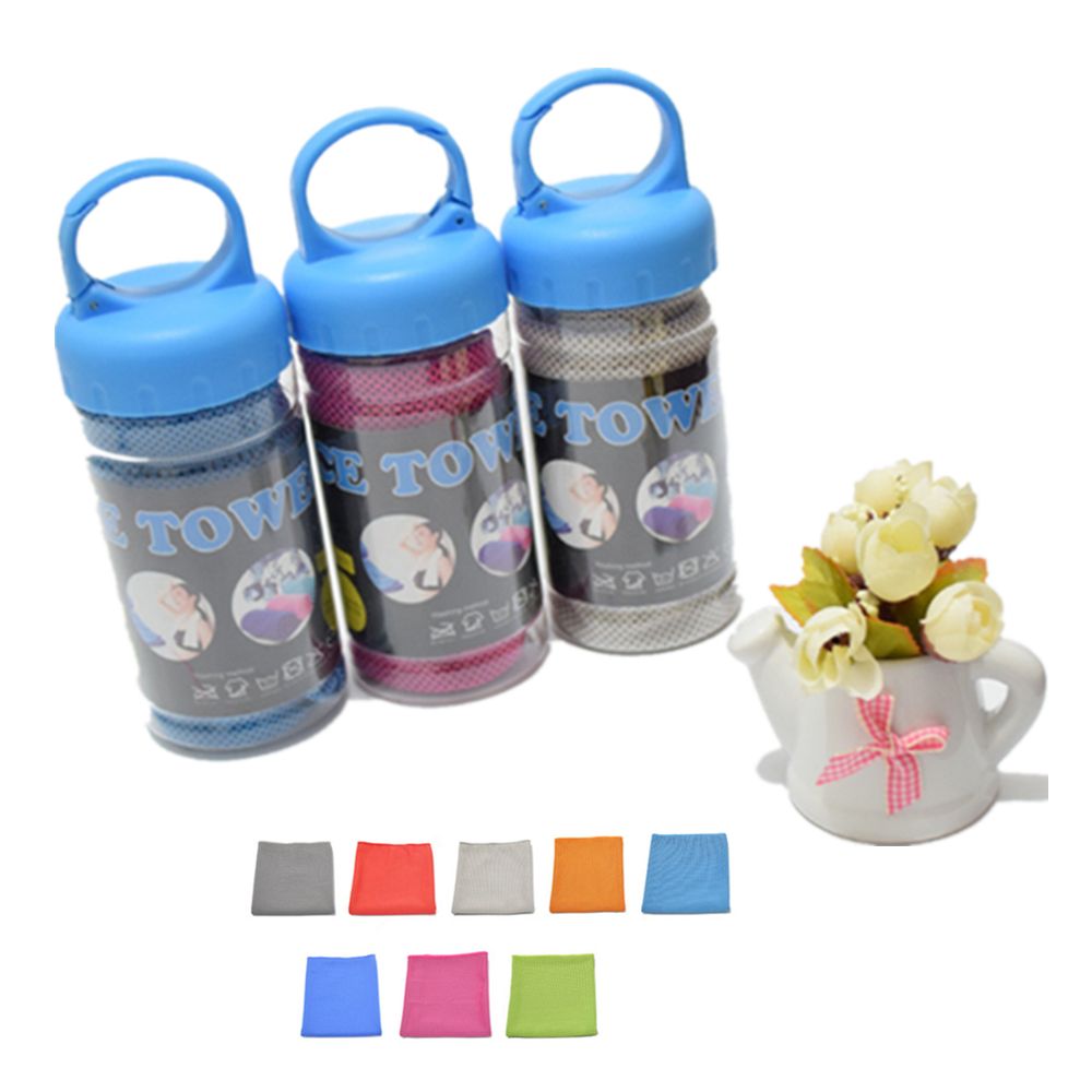 Cooling Towels In Bottle Containers 3