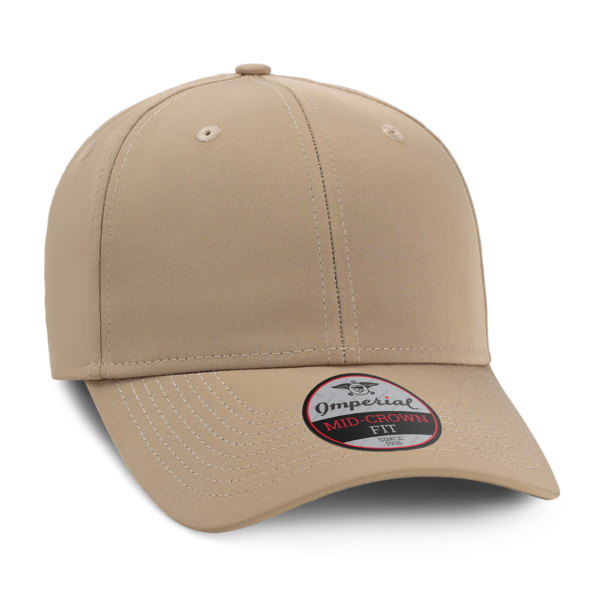 Imperial 7054N The Independent Structured Performance Cap w/ Leatherette Patches or Embroidery 28
