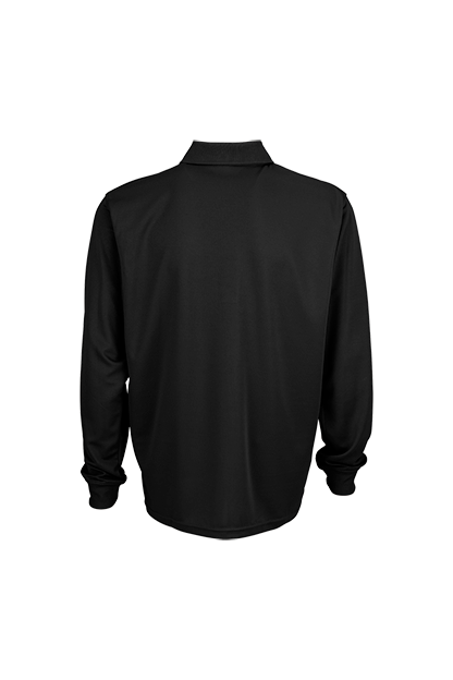 Vansport Omega Long Sleeve Solid Mesh Tech Polo 30