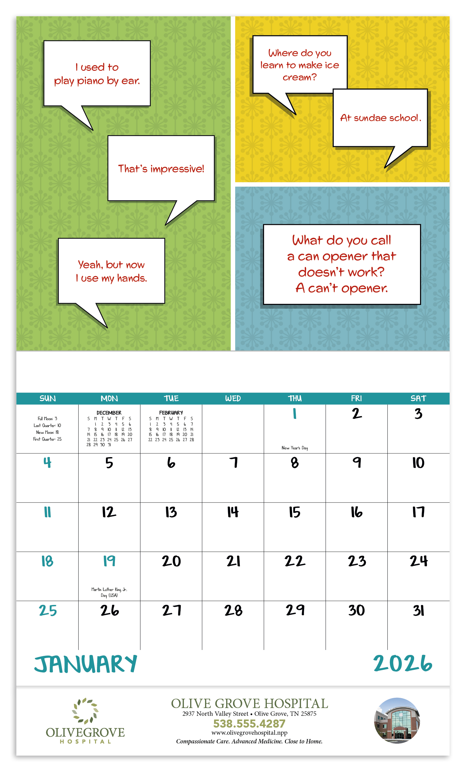 Good Value™ Dad Jokes - Stapled Calendar 13