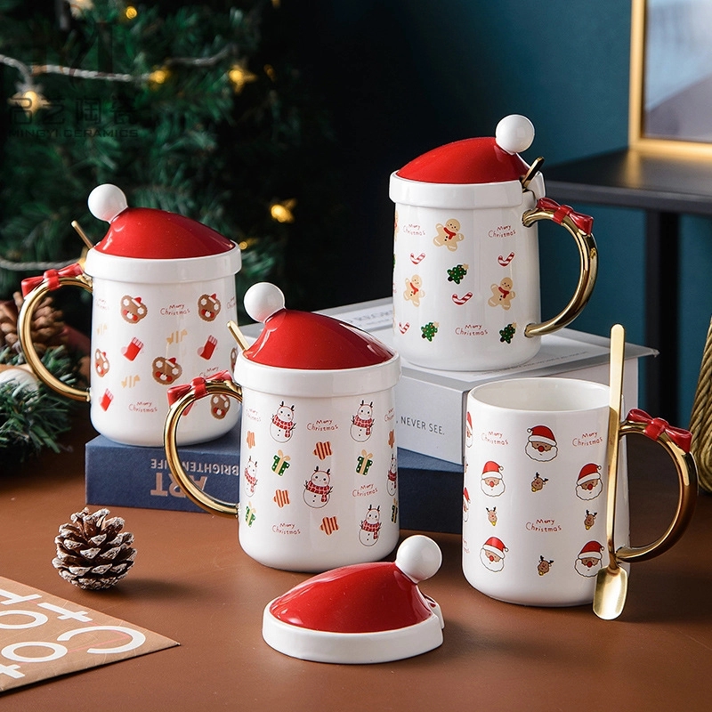 Christmas Hat Shaped Coffee Ceramic Mug 6