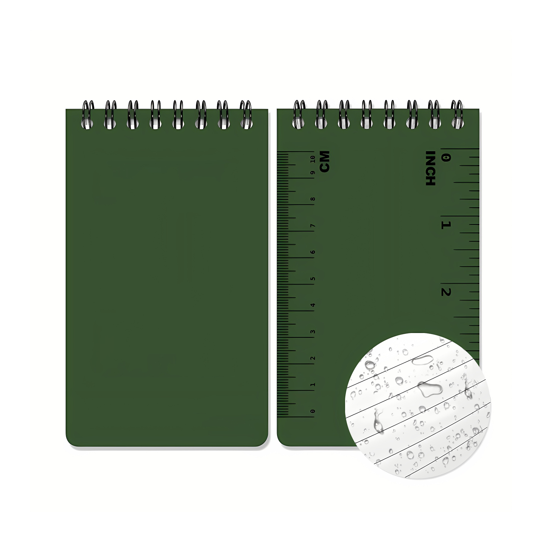50 Sheet Portable Waterproof Mini Coil Notebook With Scale 8