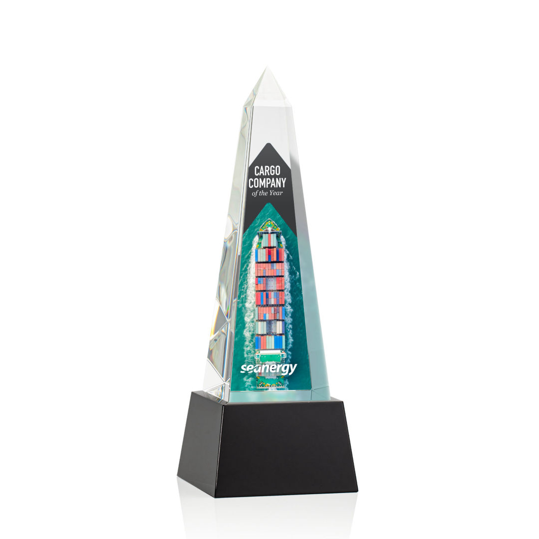 Master Obelisk VividPrint™ Award on Base - Black 1