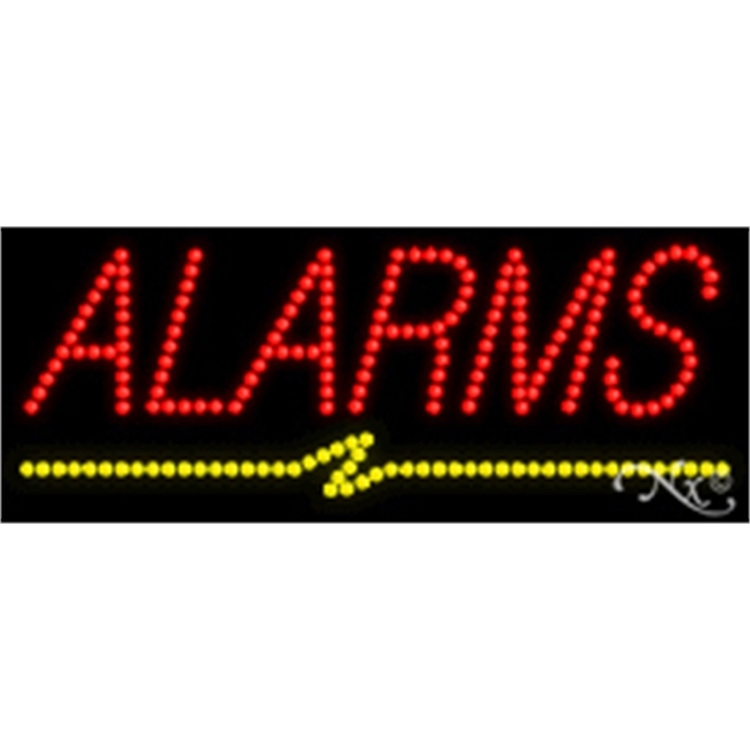 Alarms LED Sign 2