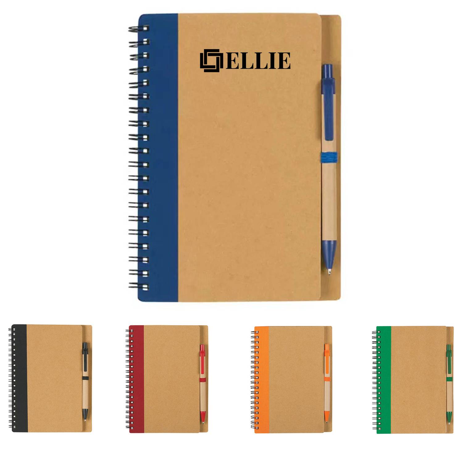 Spiral Coil Note Notebook With Pen 8