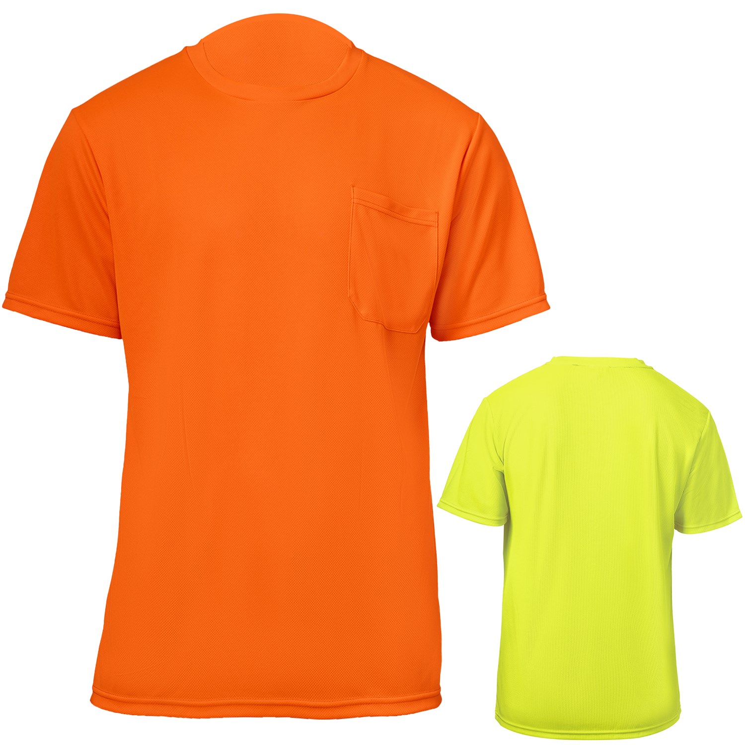 High Vis Short Sleeve Safety Tee Shirt w/ Pocket 5