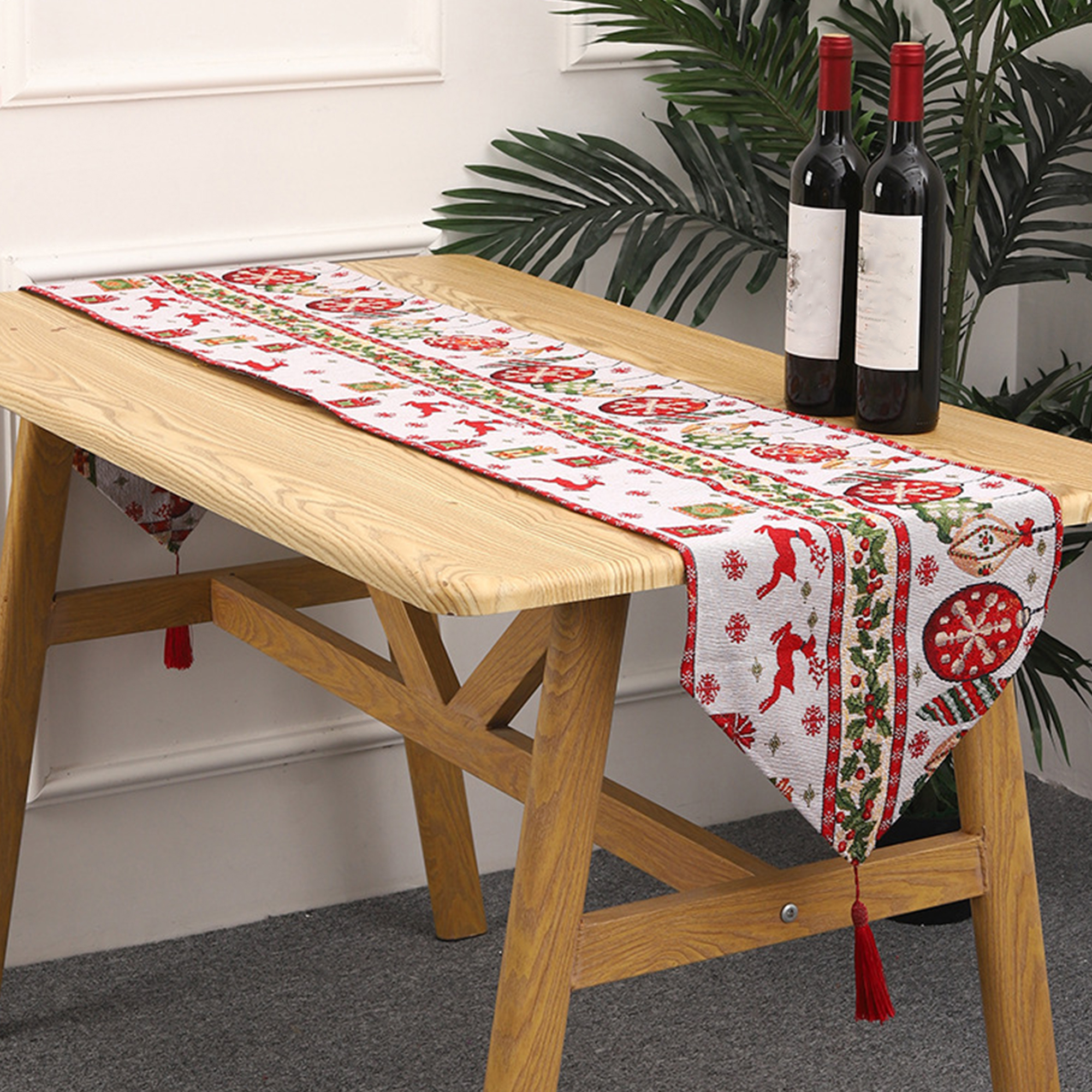 Christmas Snowflake Holiday Table Runner 16