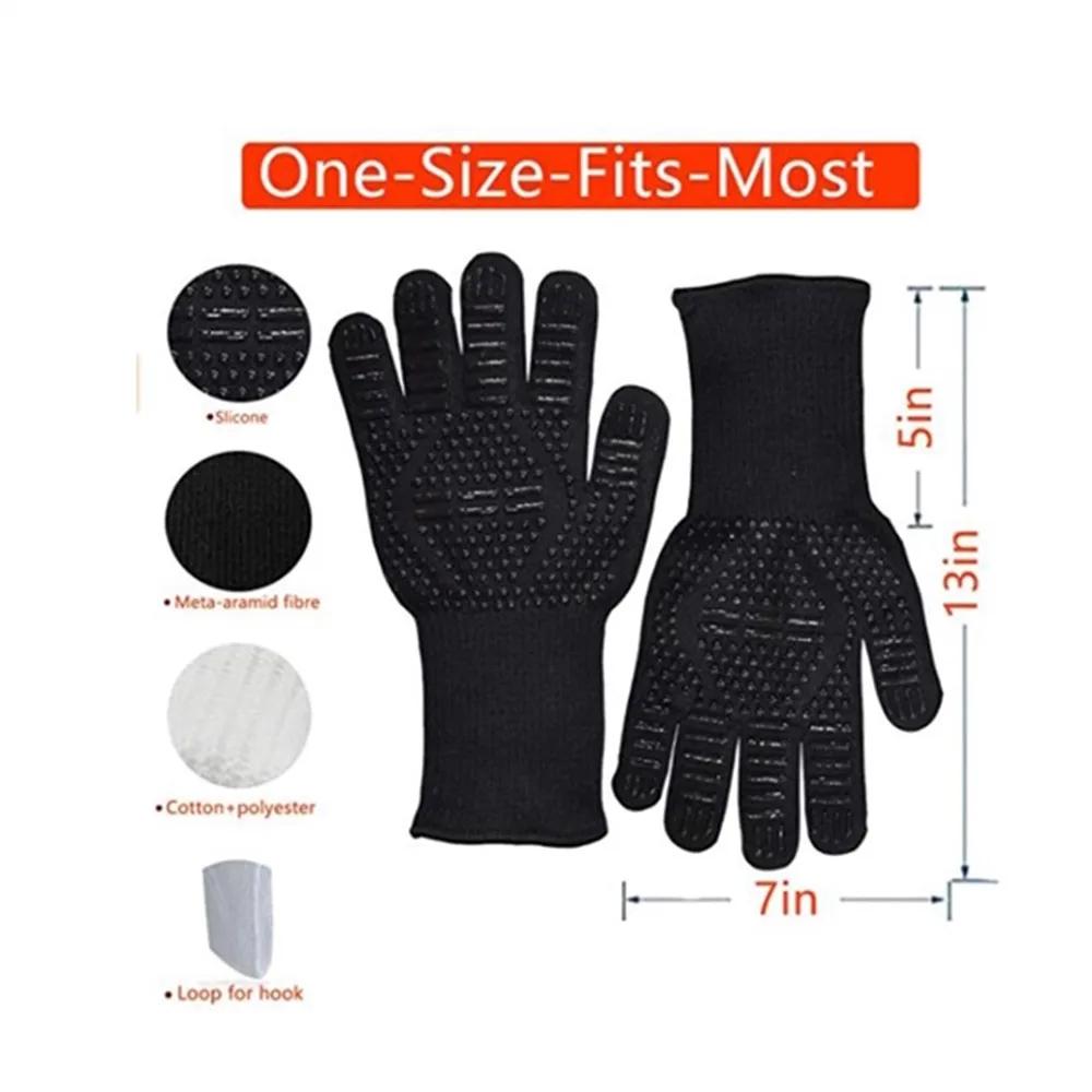 BBQ Grill Oven Gloves 5