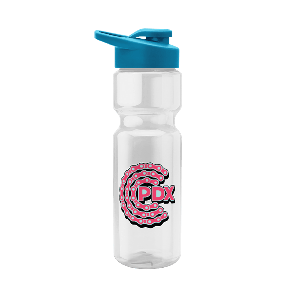 Blazer 28oz Transparent Bike Bottle w/Drink-thru Lid 2600