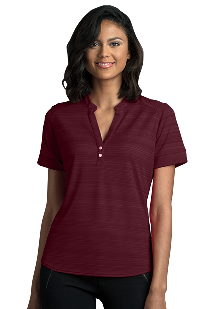 Women's Vansport Strata Textured Henley 23
