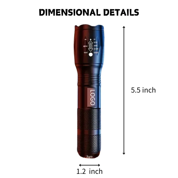 Outdoor High-Luminosity Aluminum Alloy Flashlight 4