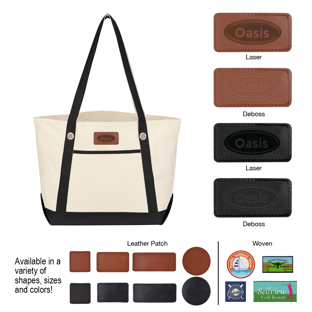 Medium Cotton Canvas Sailing Tote Bag 7