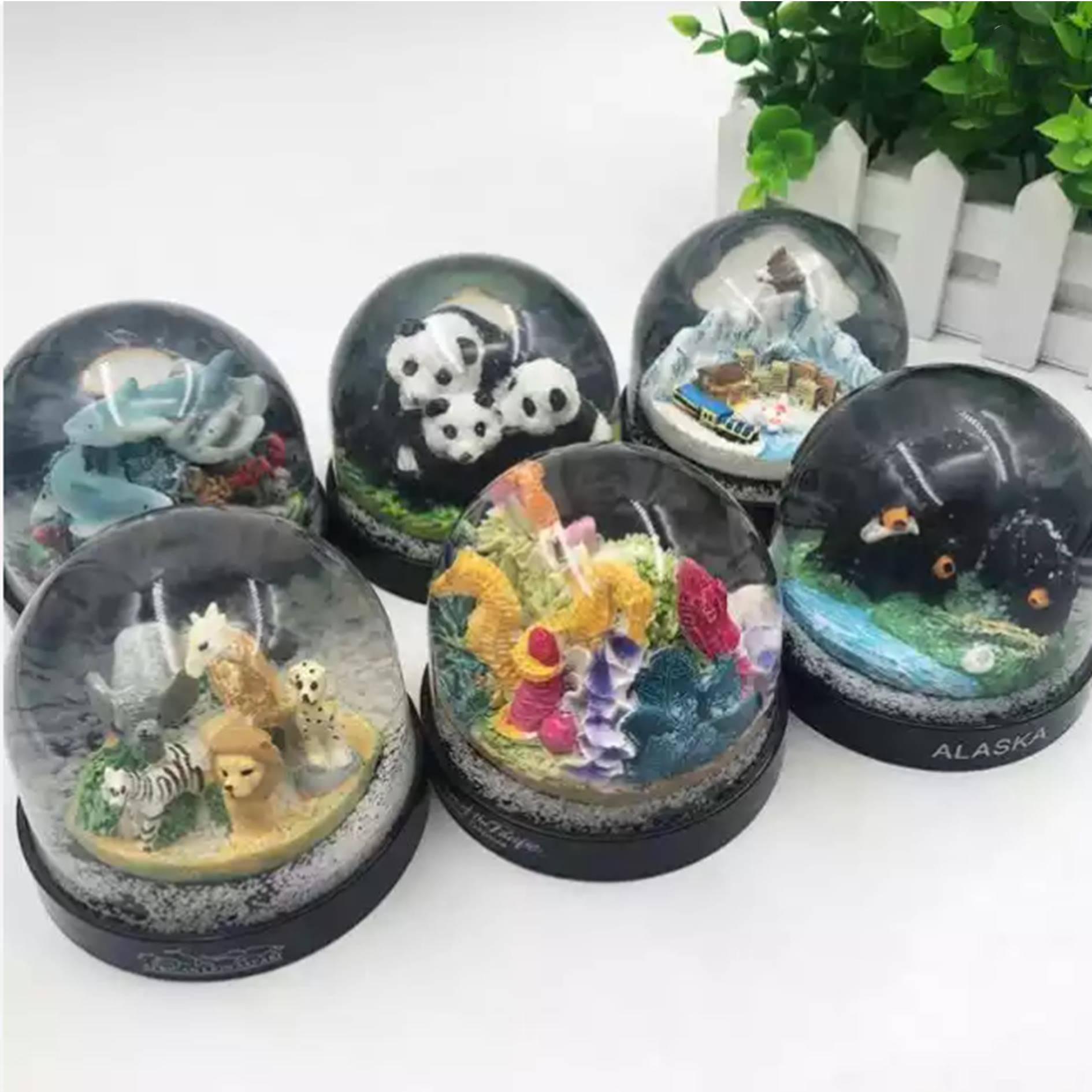 Custom Animal Snow Globe Ornament 3