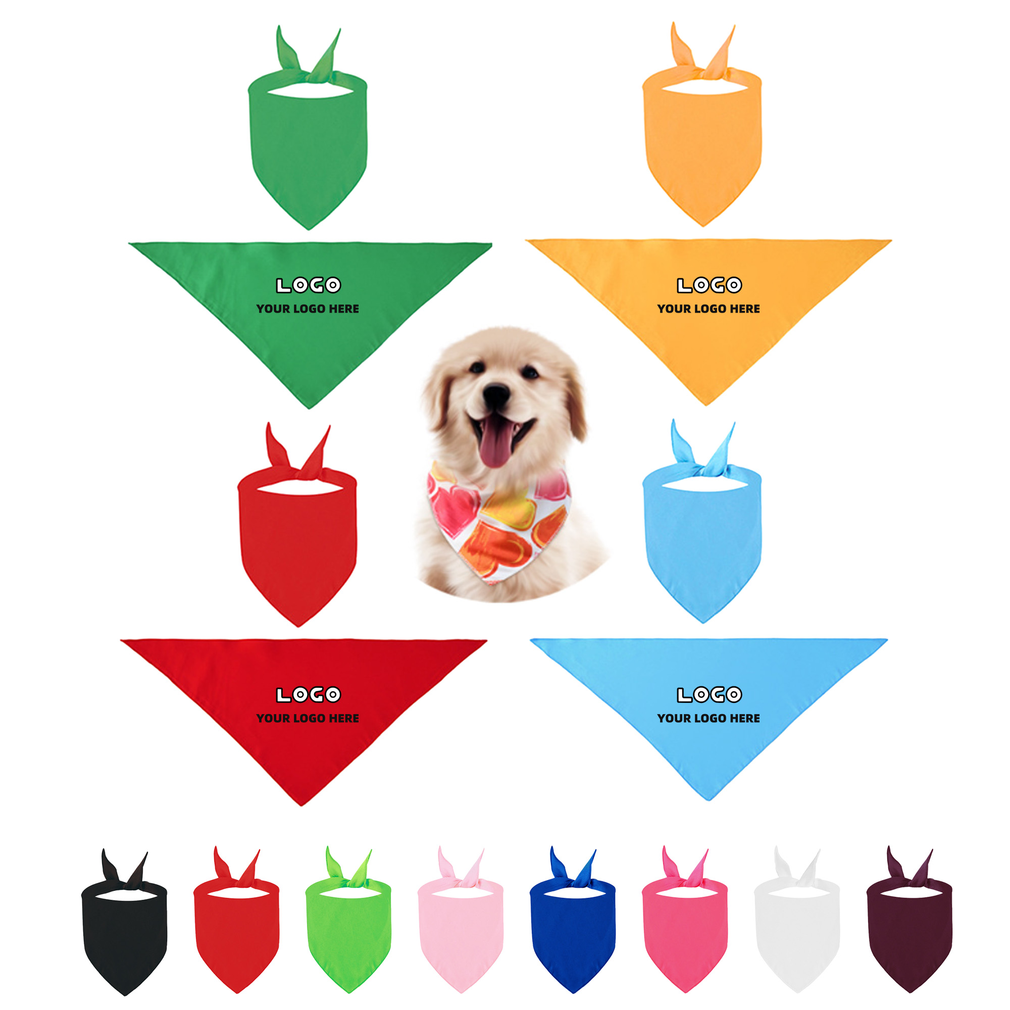 Adjustable Drool Pet Bandana 2