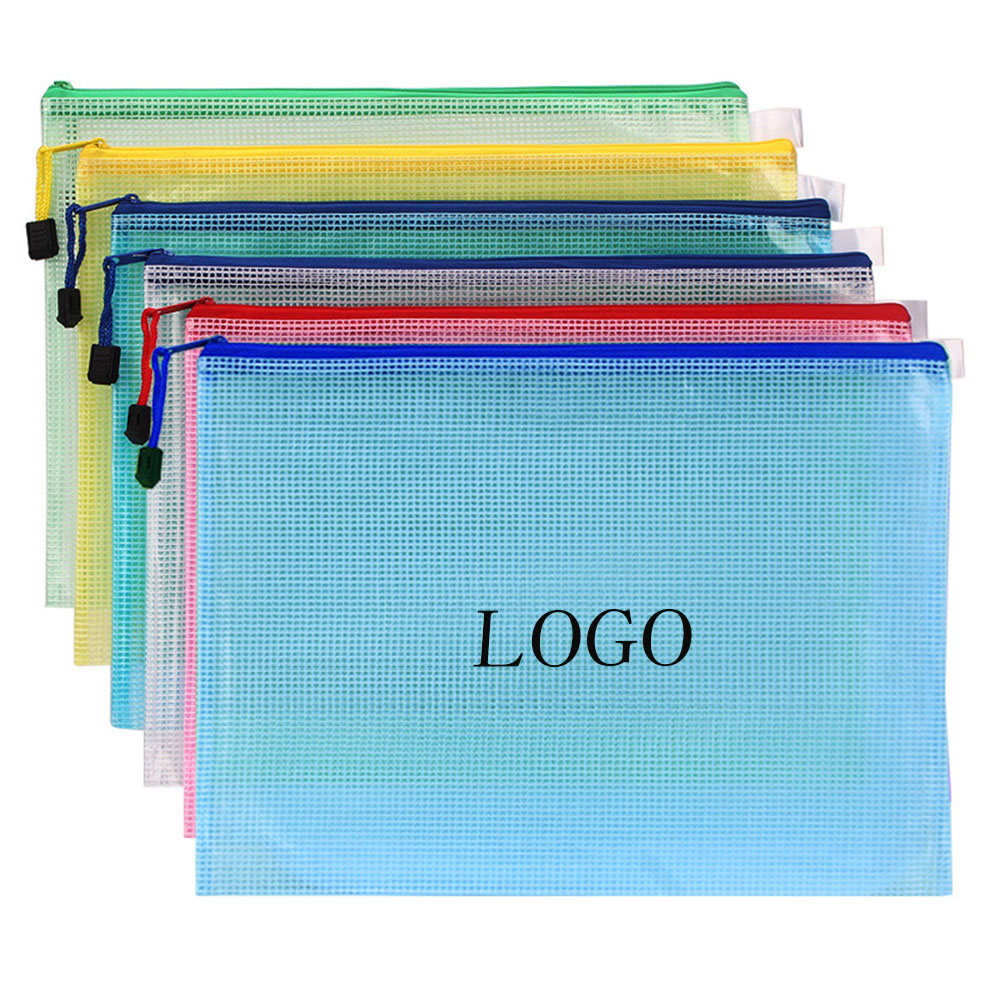Transparent Zipper File Bag 1