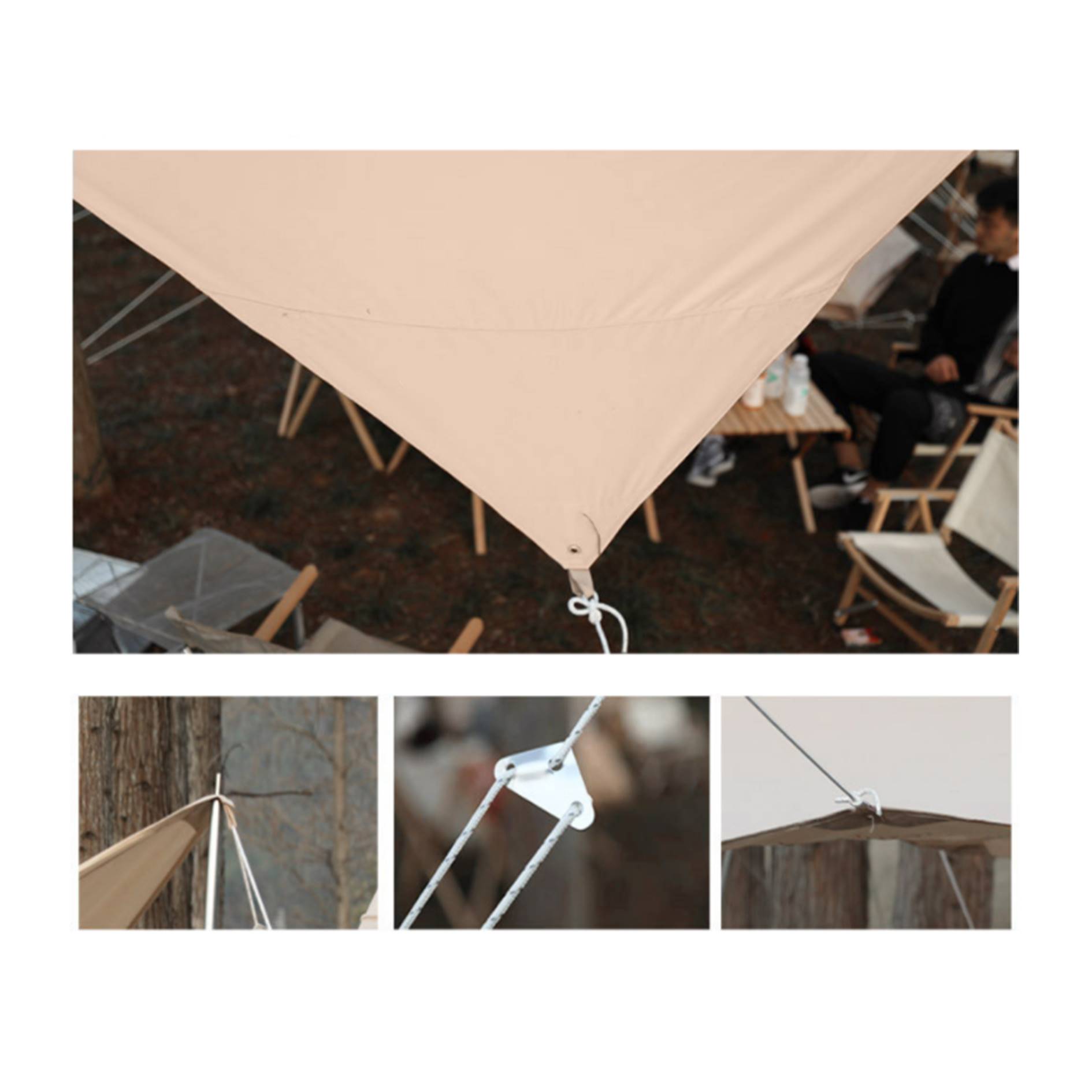 Outdoor Camping Sun Shelter Waterproof Fly Tarp 1
