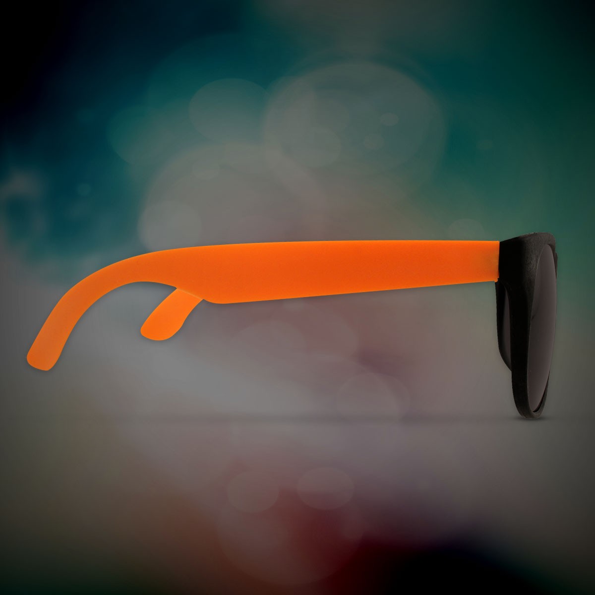 Custom Orange Neon Billboard Sunglasses, printed lenses glasses